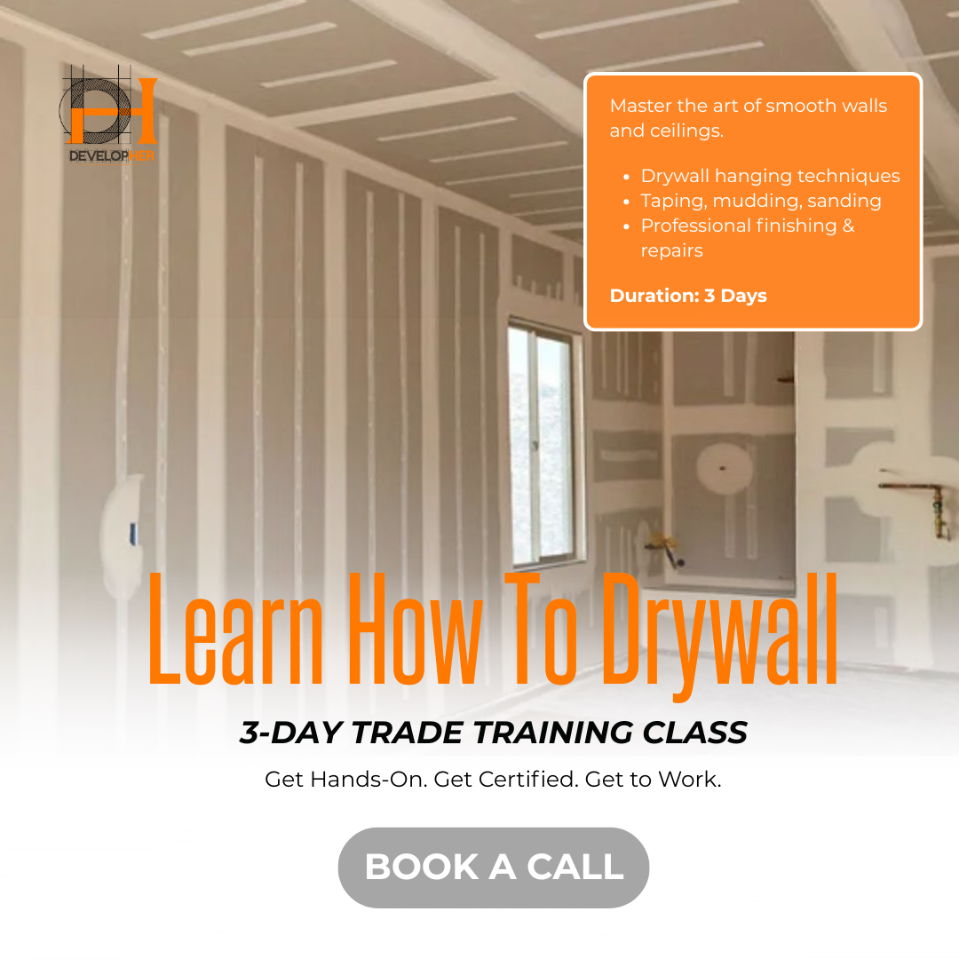 3-day Trade Class - Learn How to Drywall